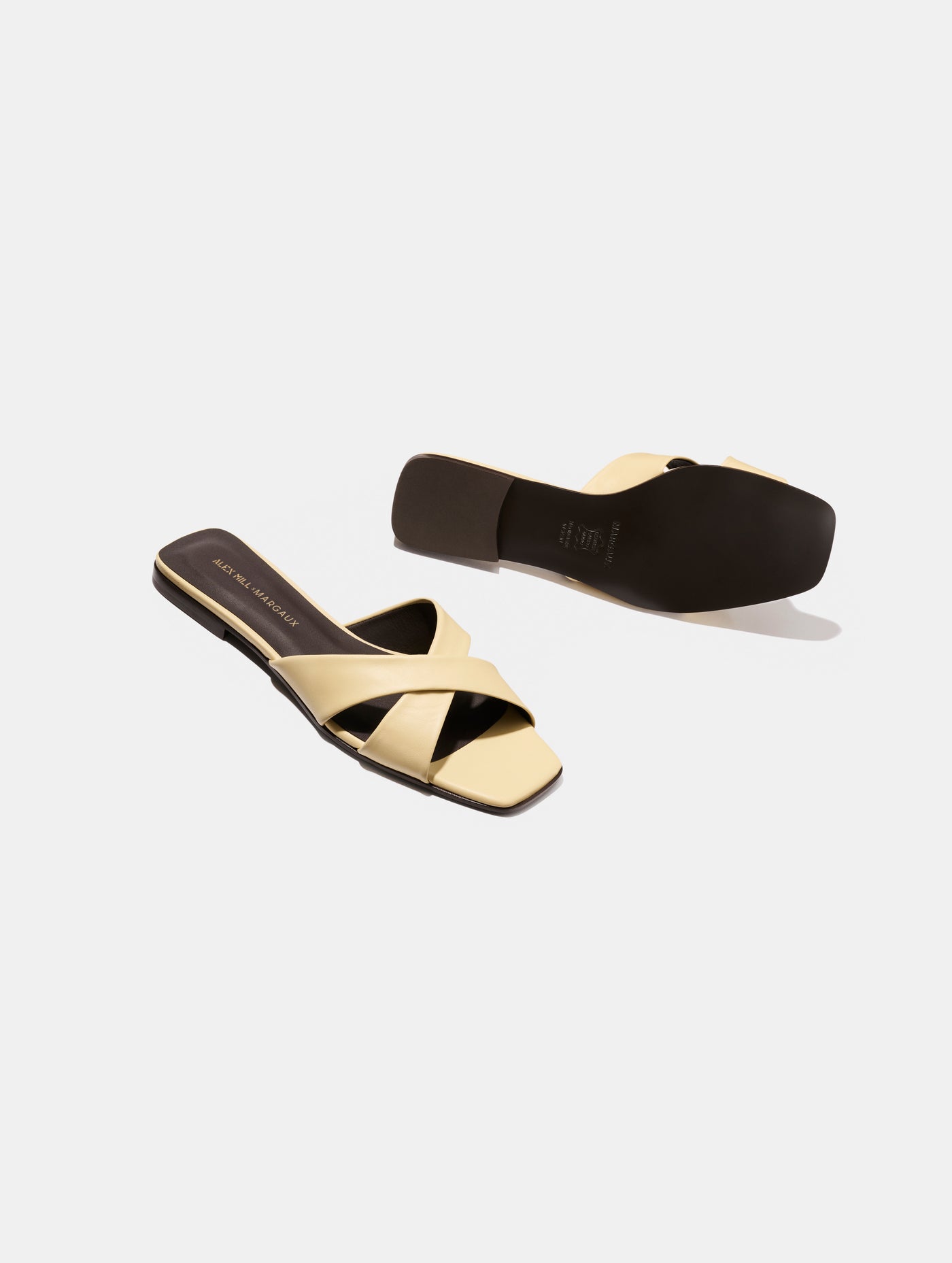 Alex Mill x Margaux: The Selene Flat Sandal - Butter Nappa