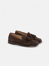 Sesa X Alex Mill Atlanta Tassel Loafer Sister In Suede In Coffee