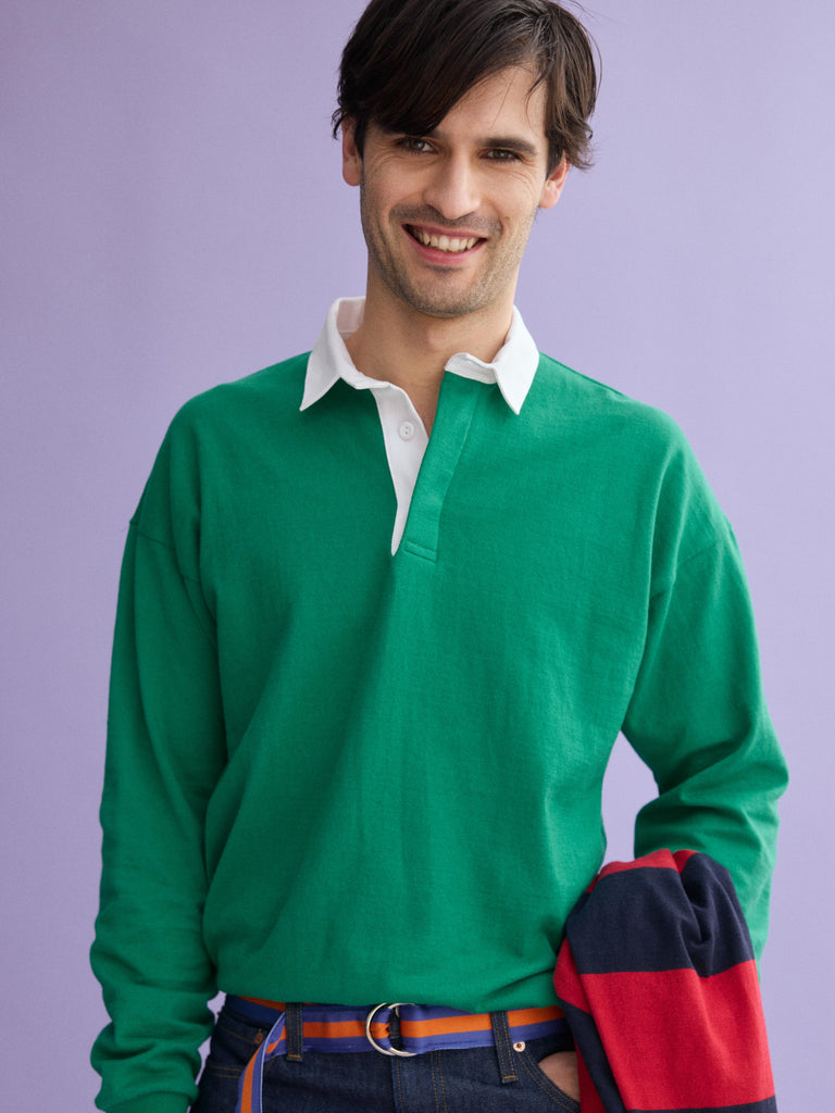 J.Press x Alex Mill Rugby Shirt In Cotton from Alex Mill - $195