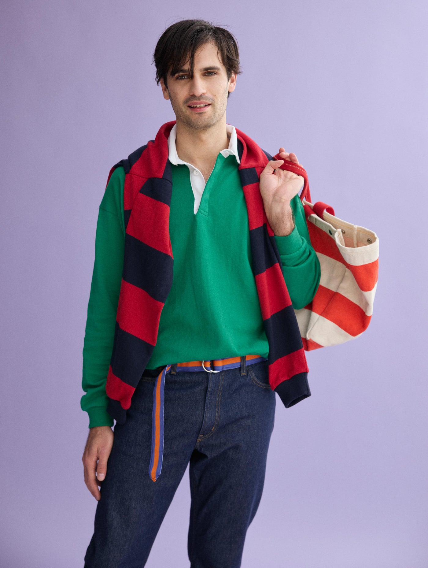 J.Press x Alex Mill Rugby Shirt In Cotton