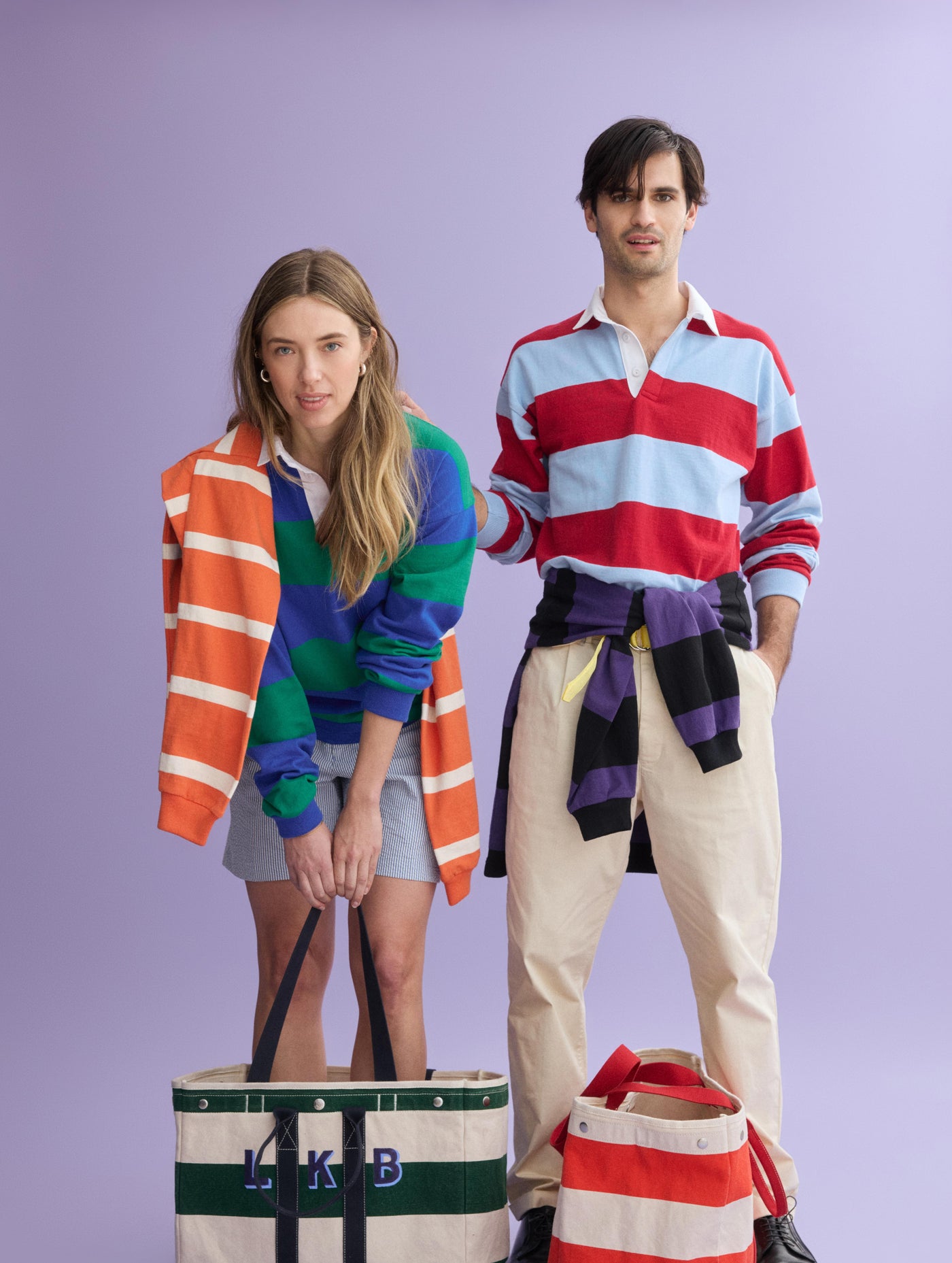 J.Press x Alex Mill Rugby Striped Shirt In Cotton