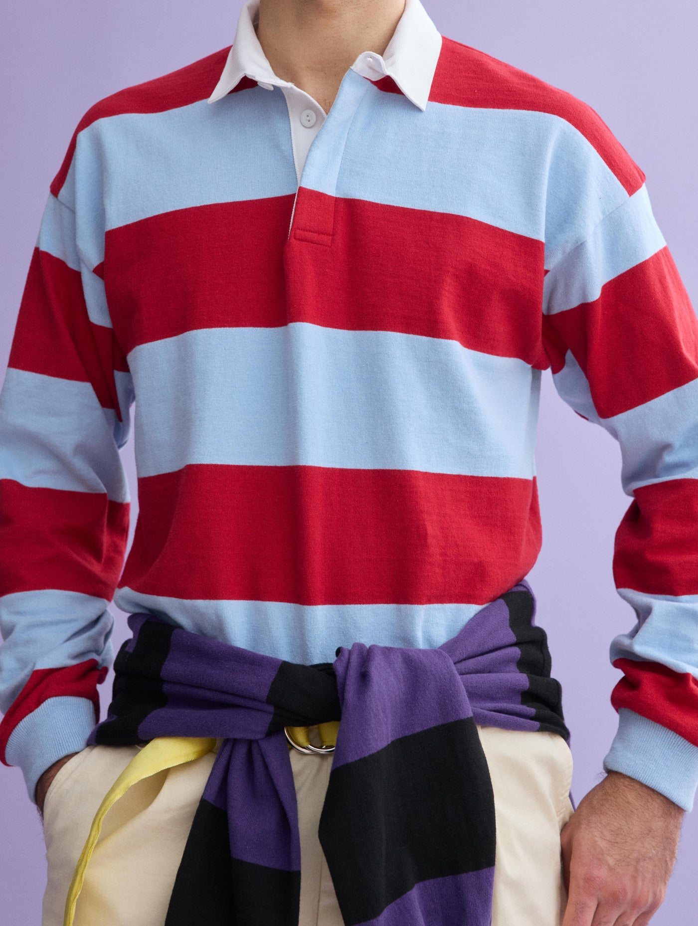 J.Press x Alex Mill Rugby Striped Shirt In Cotton