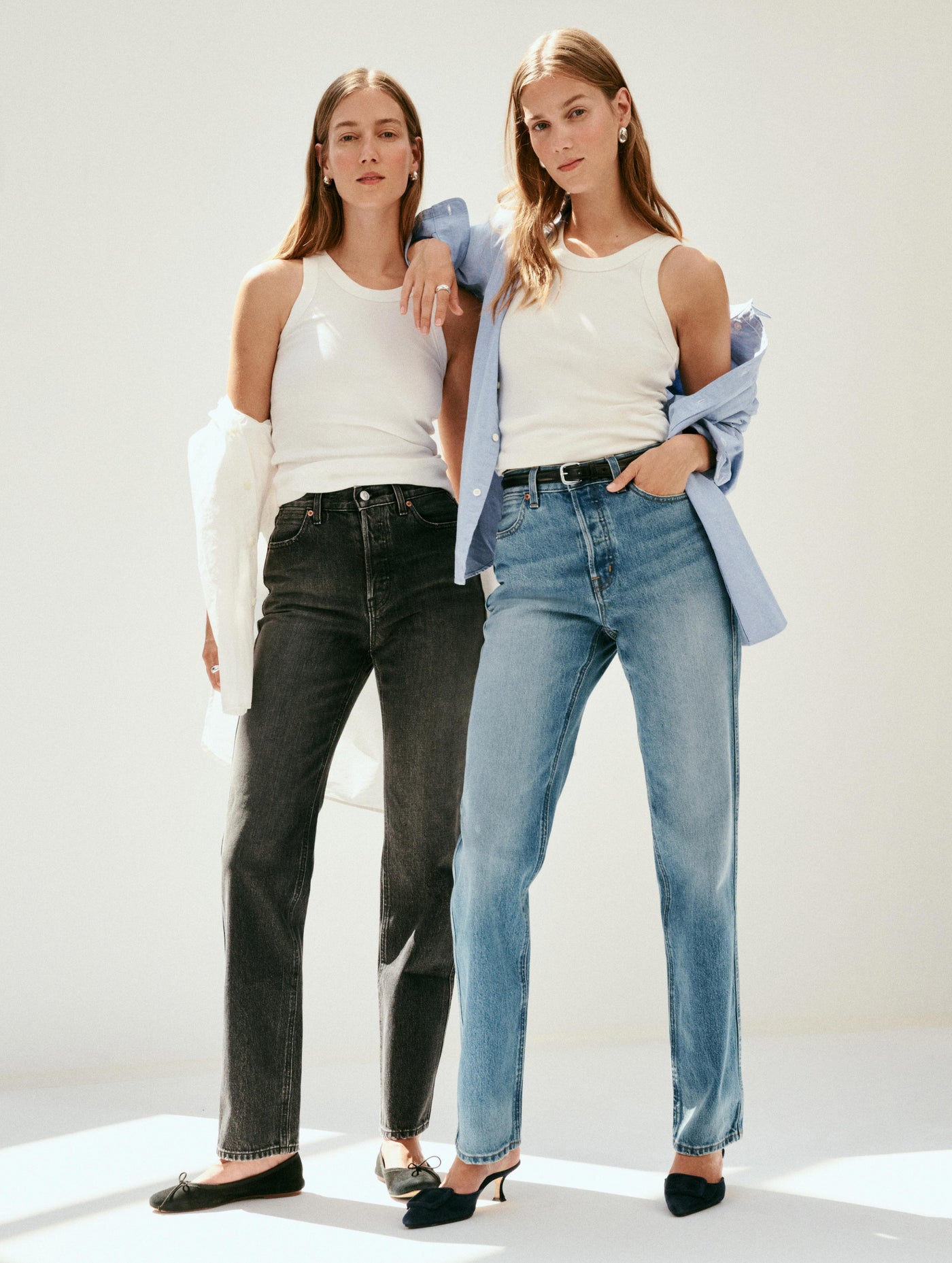 The Carla High Rise Straight In Vintage Light Wash