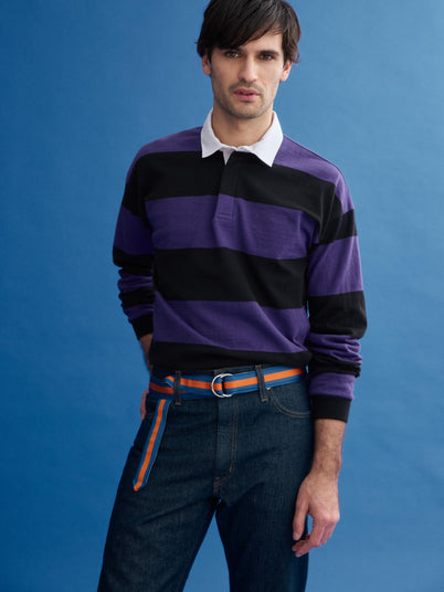 J.Press x Alex Mill Rugby Striped Shirt In Cotton
