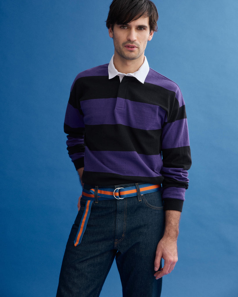 J.Press x Alex Mill Rugby Striped Shirt In Cotton from Alex Mill - $195