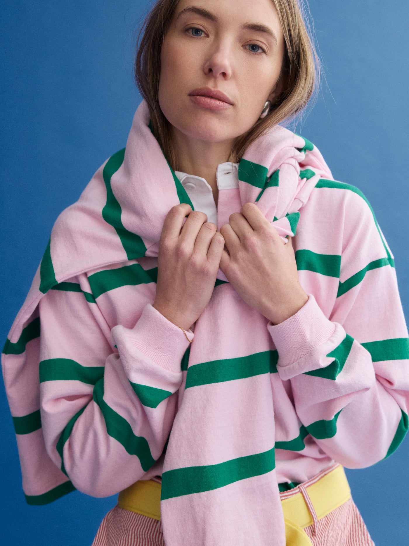 J.Press x Alex Mill Rugby Striped Shirt In Cotton