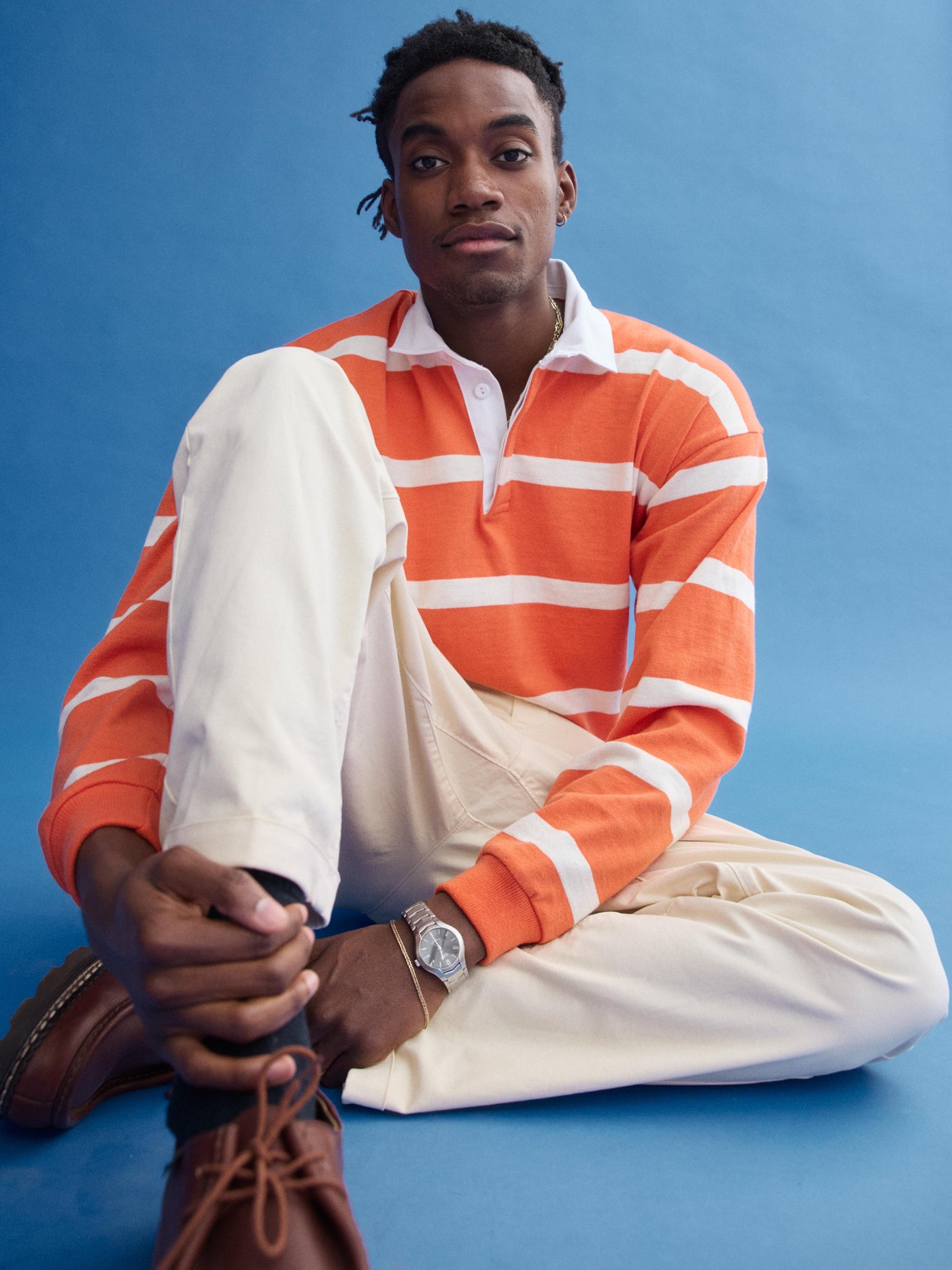J.Press x Alex Mill Rugby Striped Shirt In Cotton
