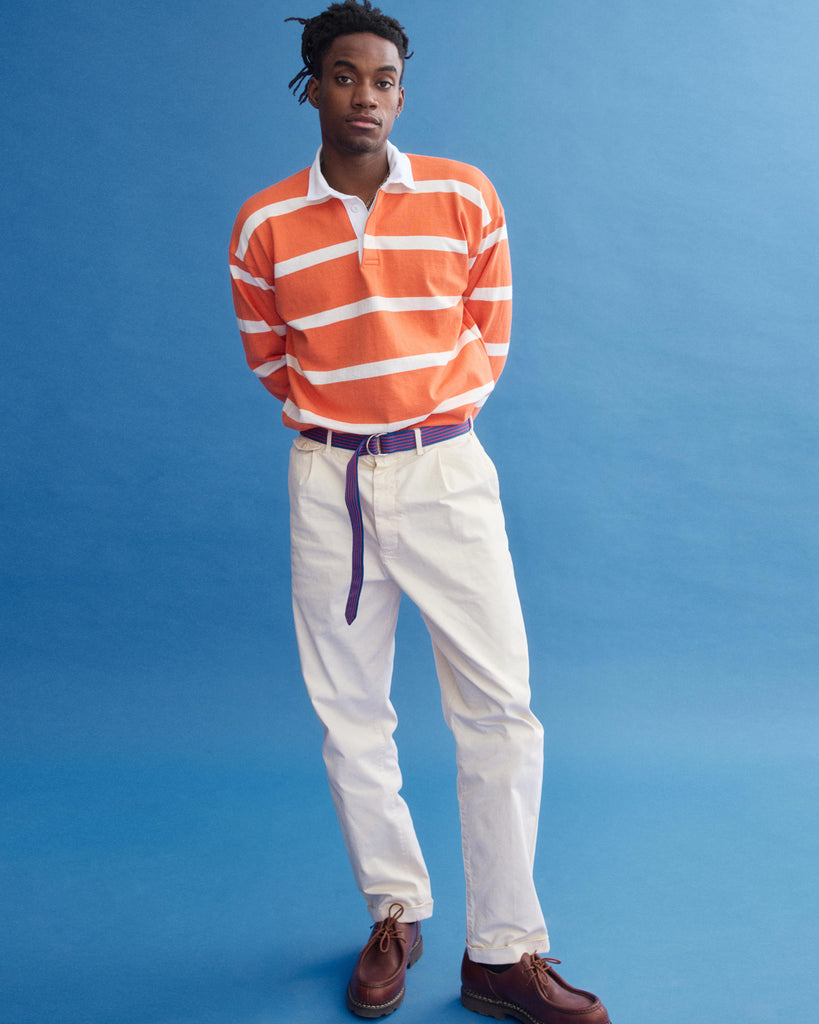 J.Press x Alex Mill Rugby Striped Shirt In Cotton from Alex Mill - $195