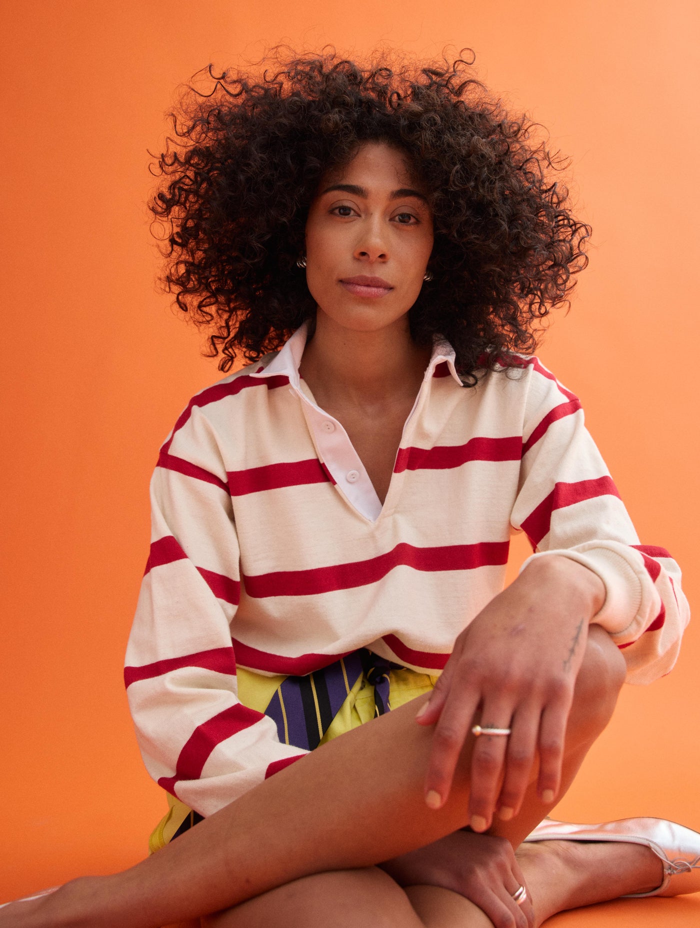 J.Press x Alex Mill Rugby Striped Shirt In Cotton