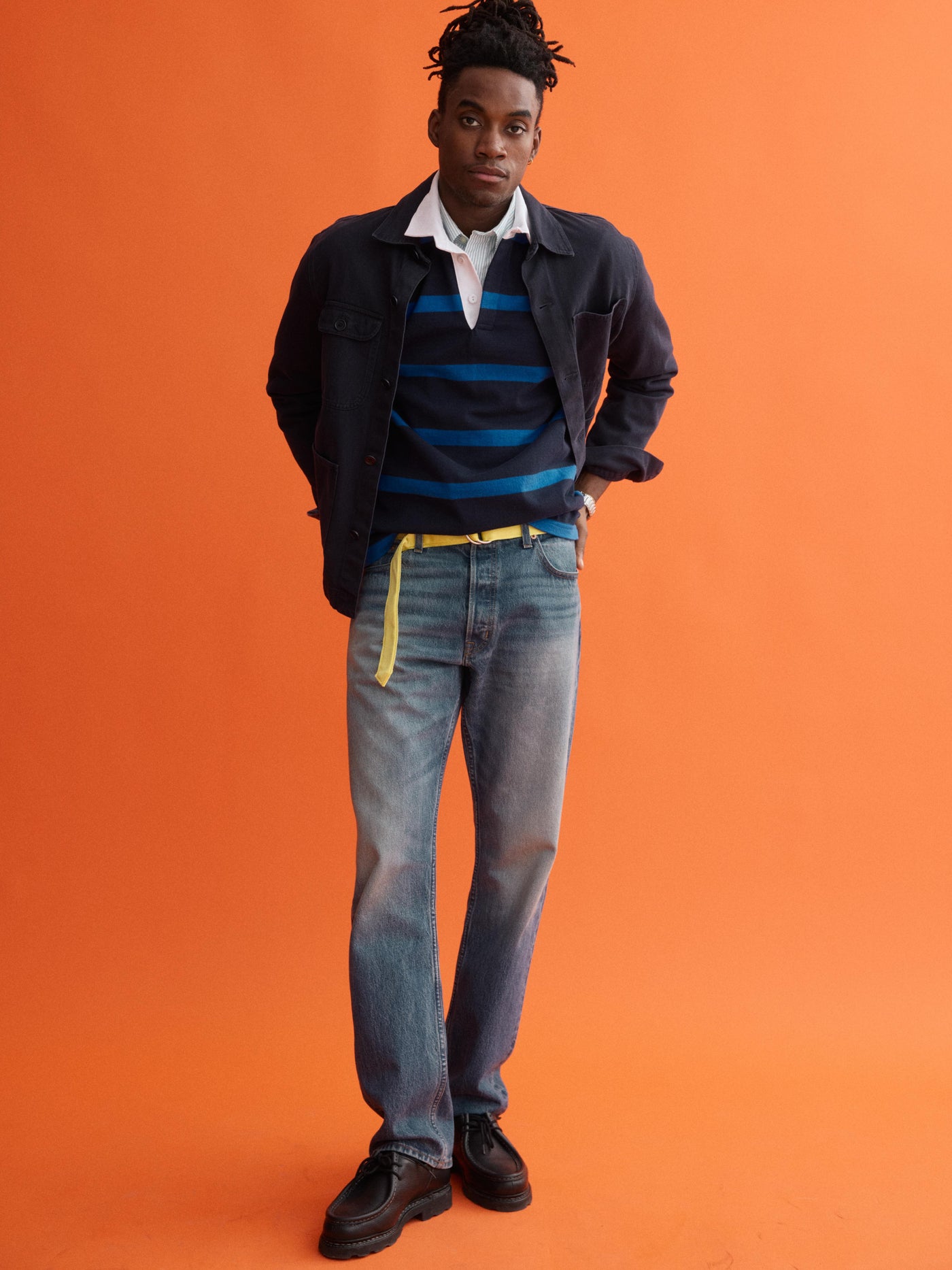 J.Press x Alex Mill Rugby Striped Shirt In Cotton