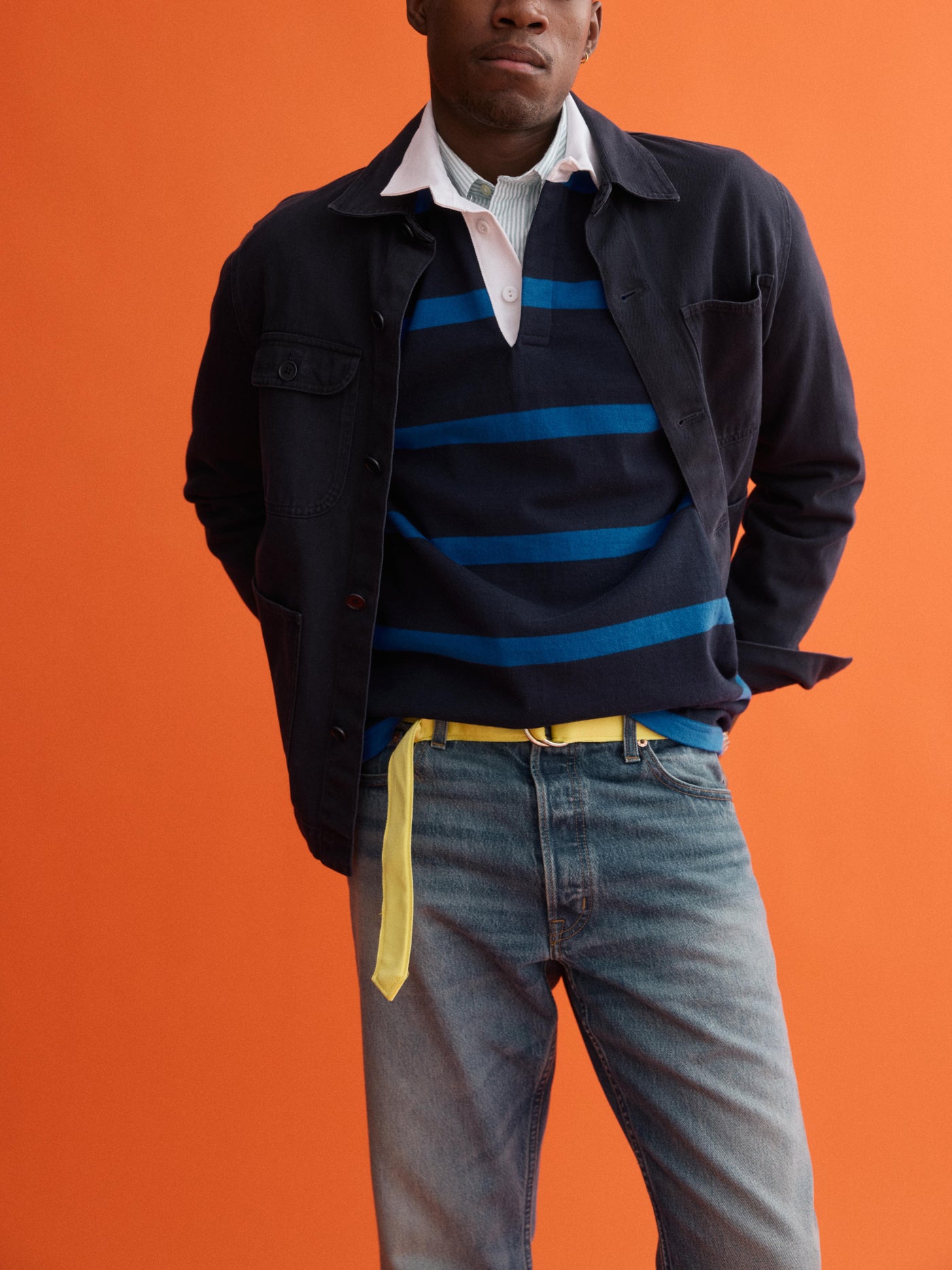 J.Press x Alex Mill Rugby Striped Shirt In Cotton