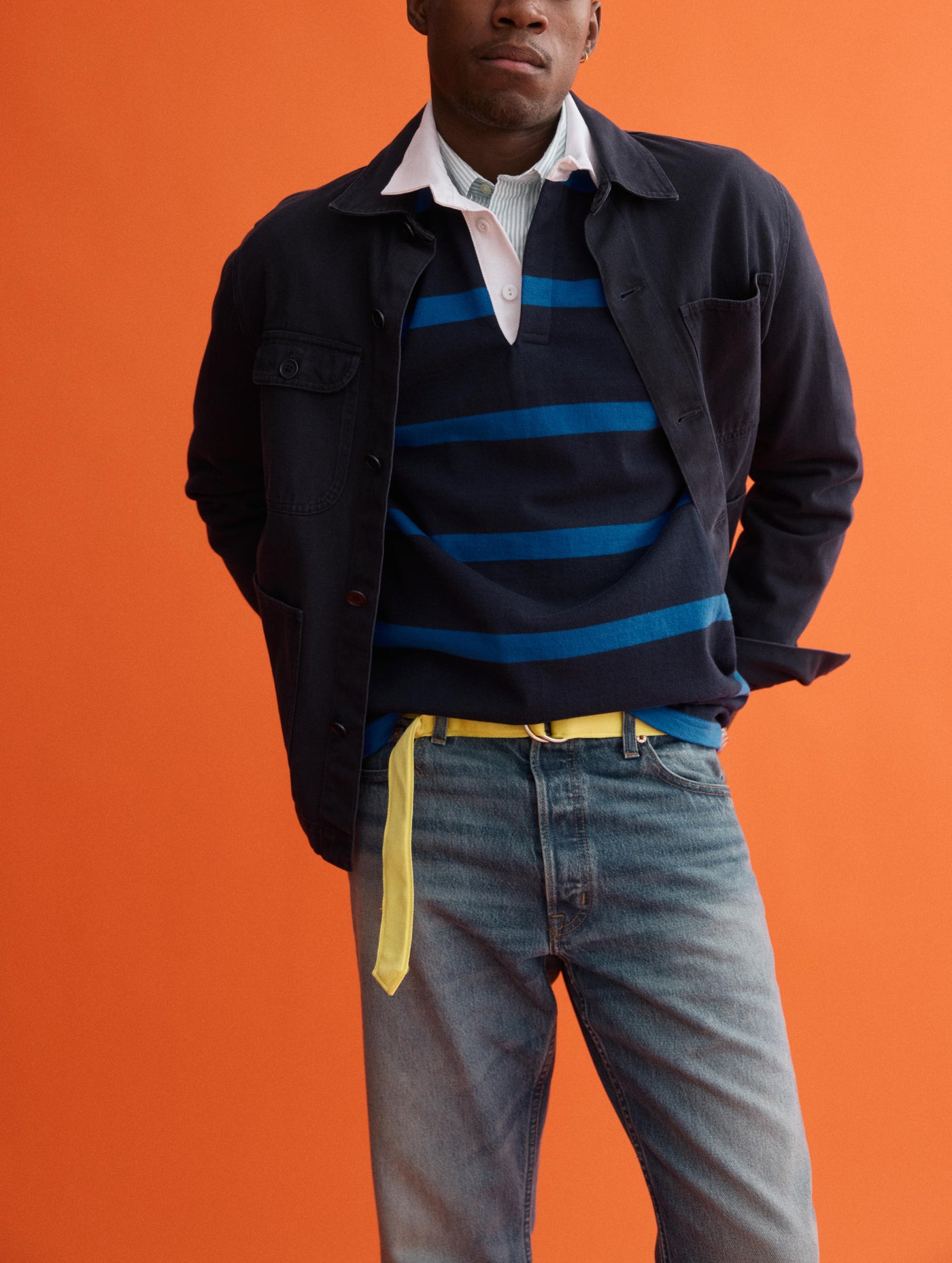 J.Press x Alex Mill Rugby Striped Shirt In Cotton