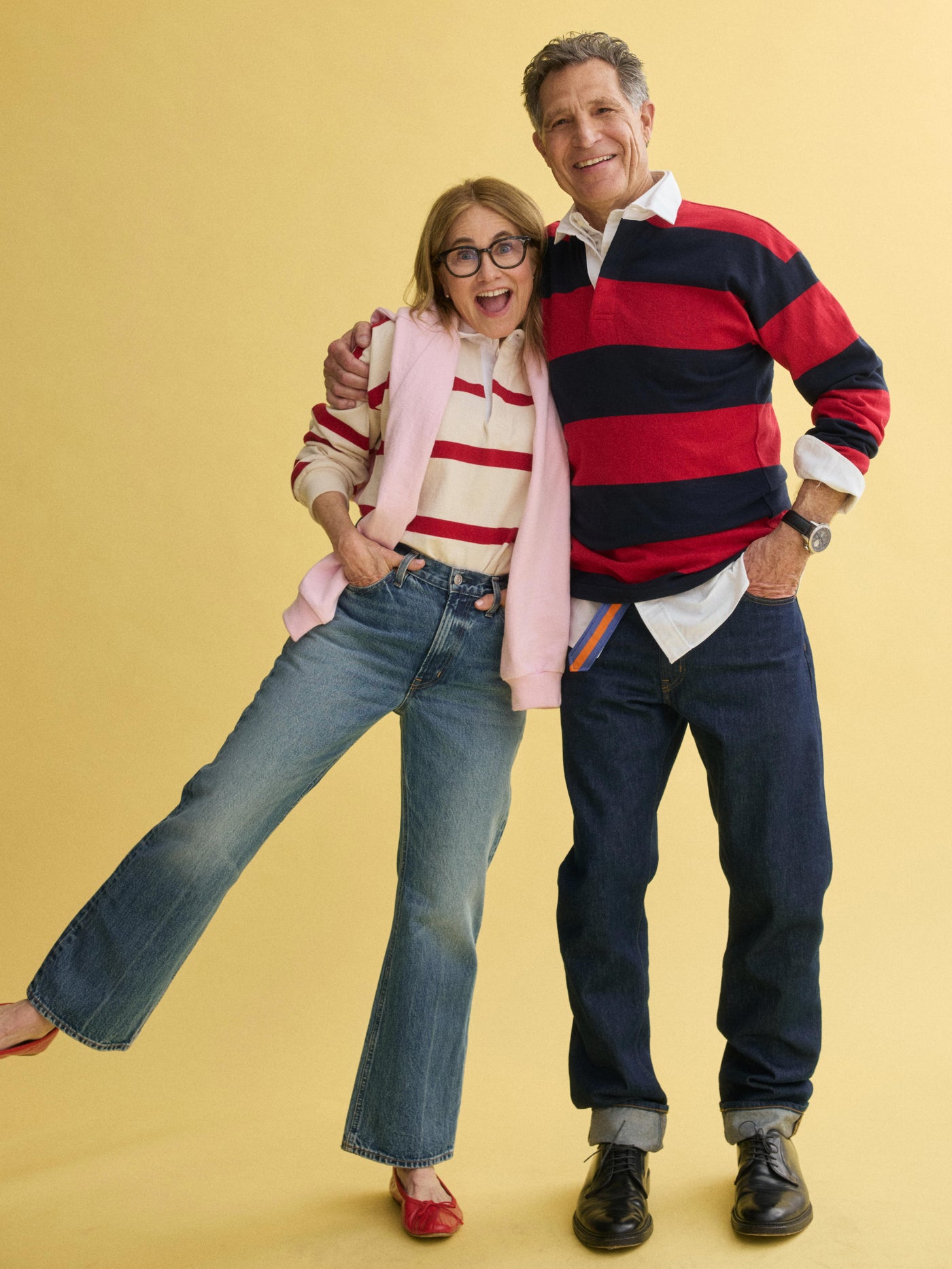 J.Press x Alex Mill Rugby Striped Shirt In Cotton