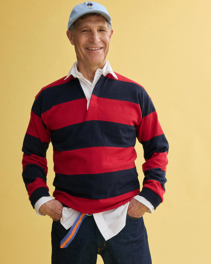 J.Press x Alex Mill Rugby Striped Shirt In Cotton from Alex Mill - $195