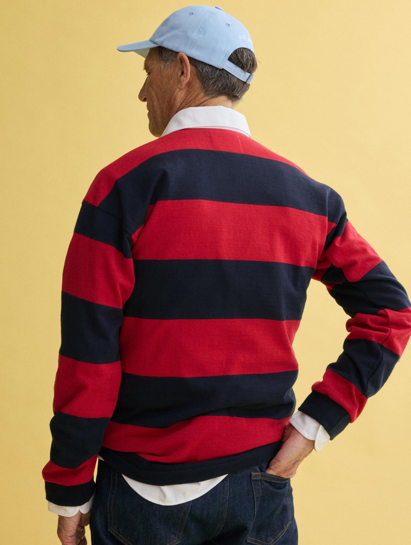 J.Press x Alex Mill Rugby Striped Shirt In Cotton