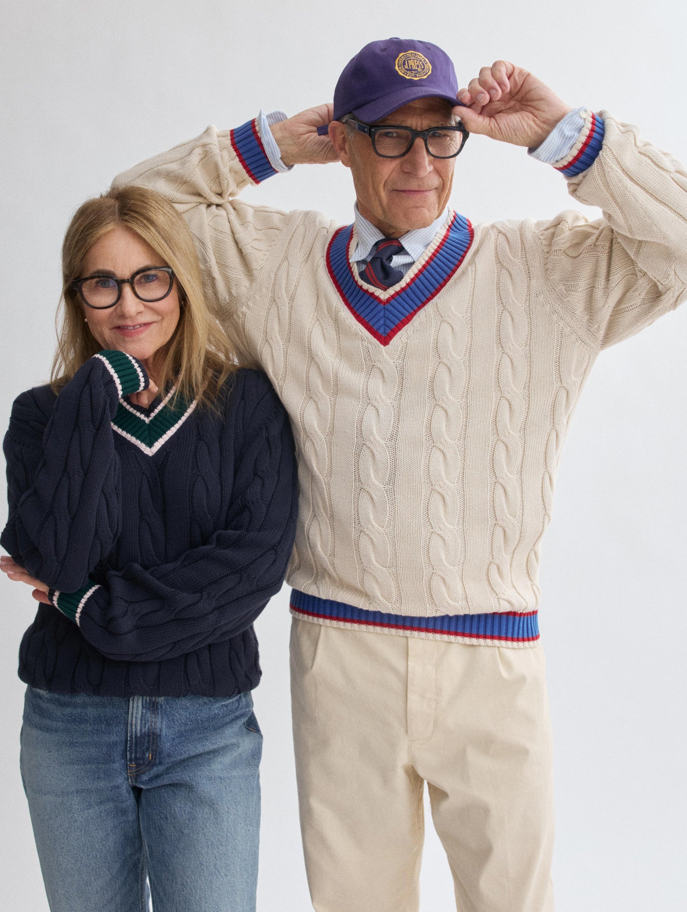 J.Press x Alex Mill Cricket Cable Sweater In Cotton