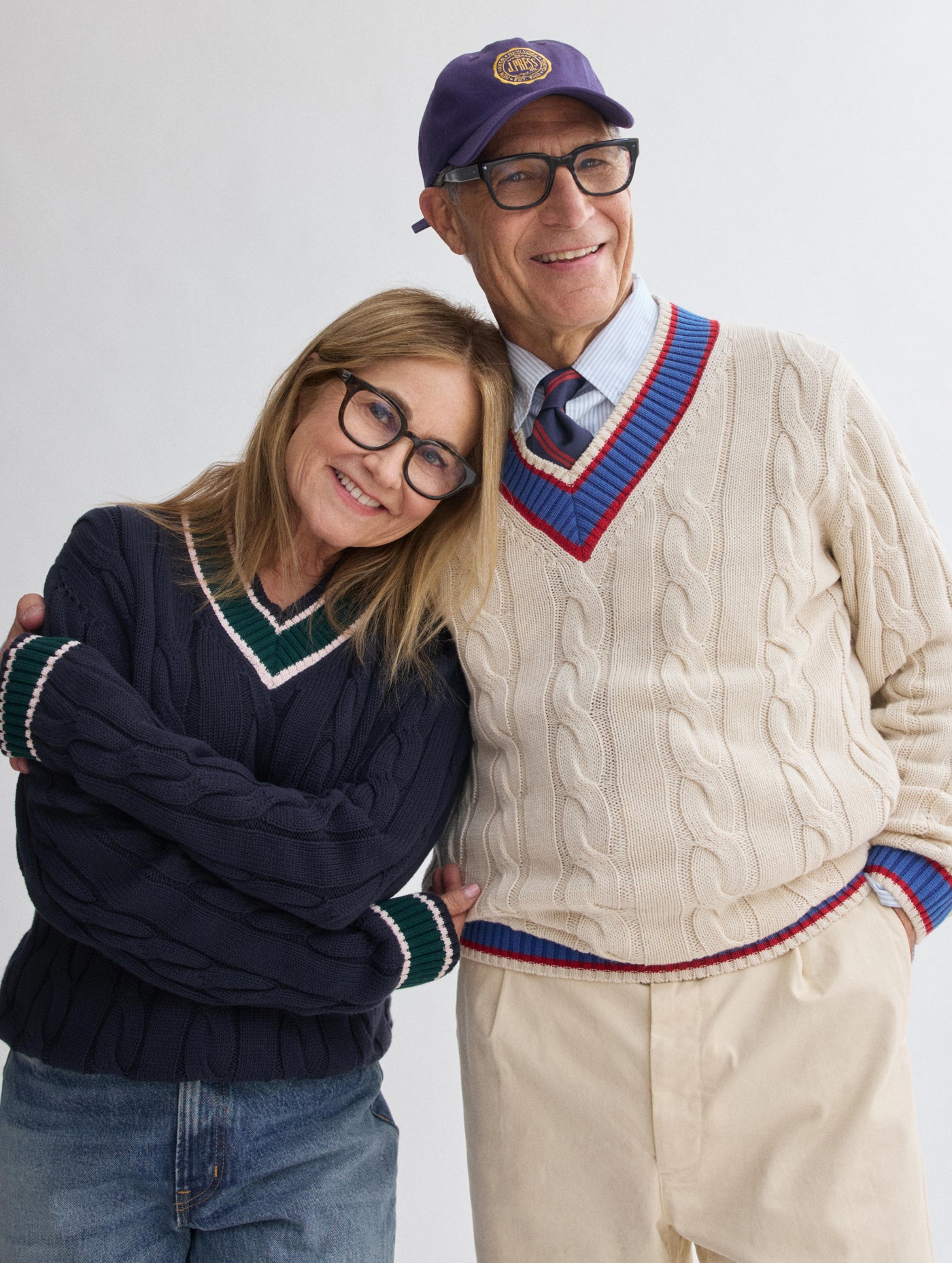 J.Press x Alex Mill Cricket Cable Sweater In Cotton