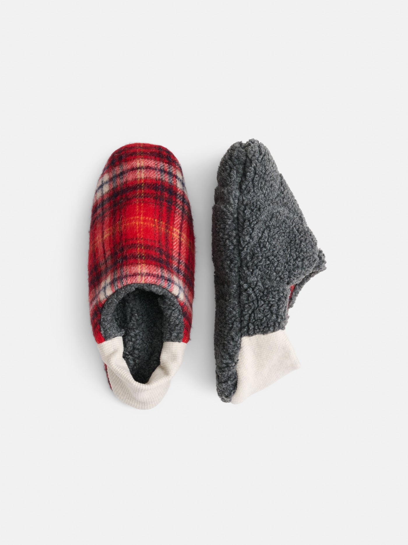Shaggy Tartan House Shoes