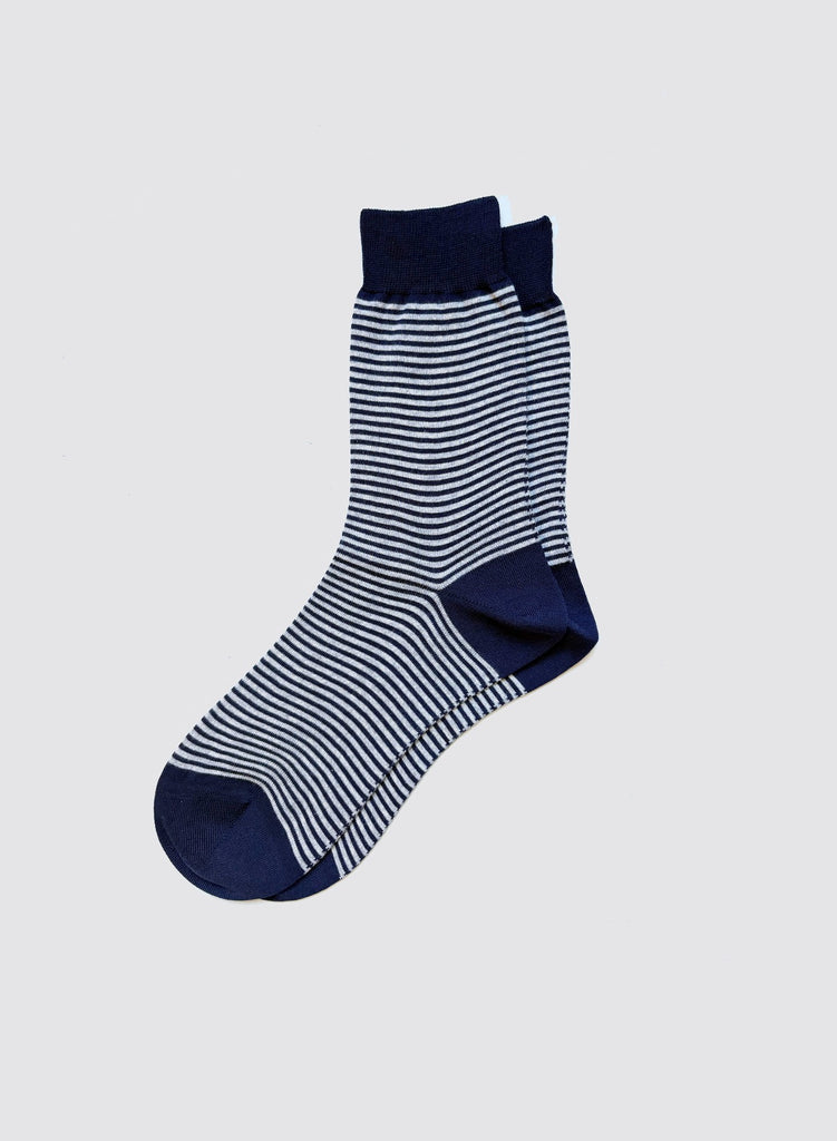 Maria La Rosa Bio Cotton Ribbed Socks in Stripes