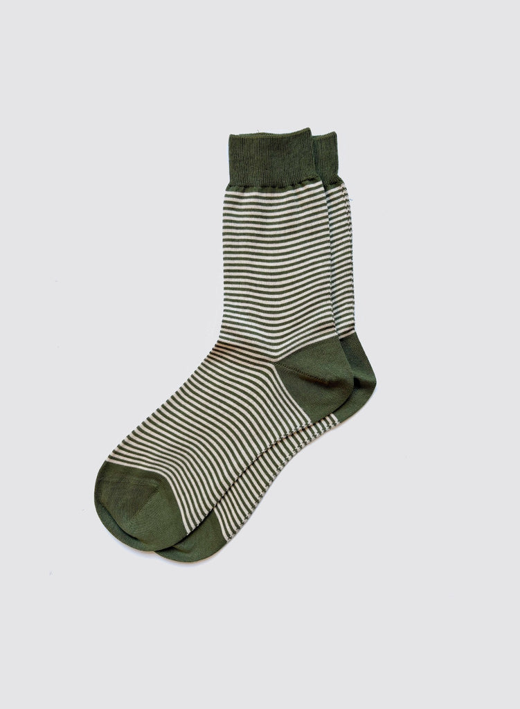 Maria La Rosa Bio Cotton Ribbed Socks in Stripes