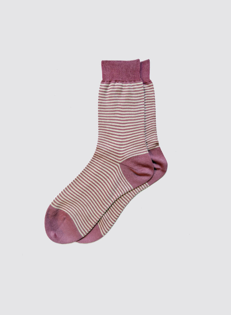Maria La Rosa Bio Cotton Ribbed Socks in Stripes