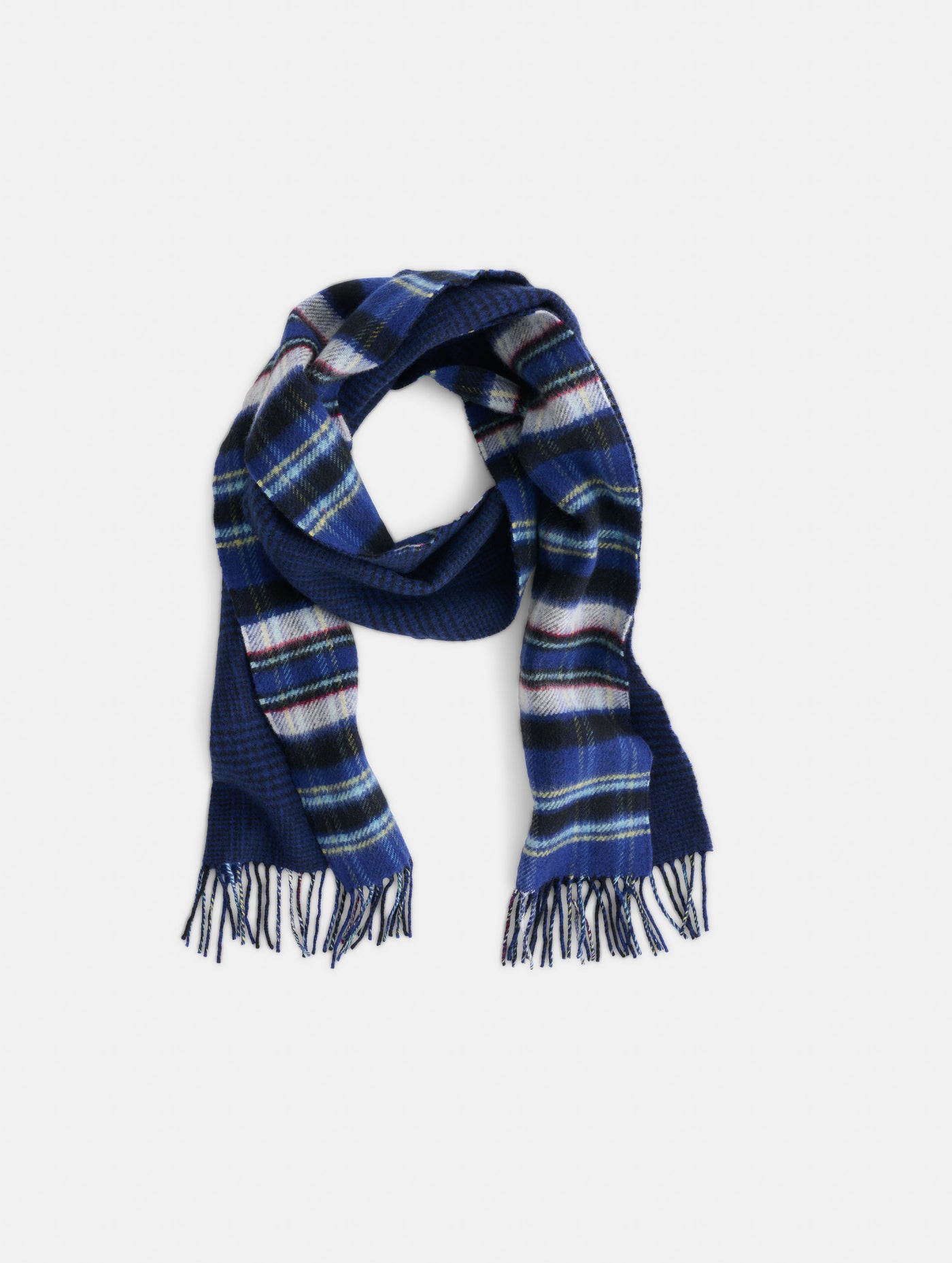 Joshua Ellis Reversible Tartan Scarf in Lambswool