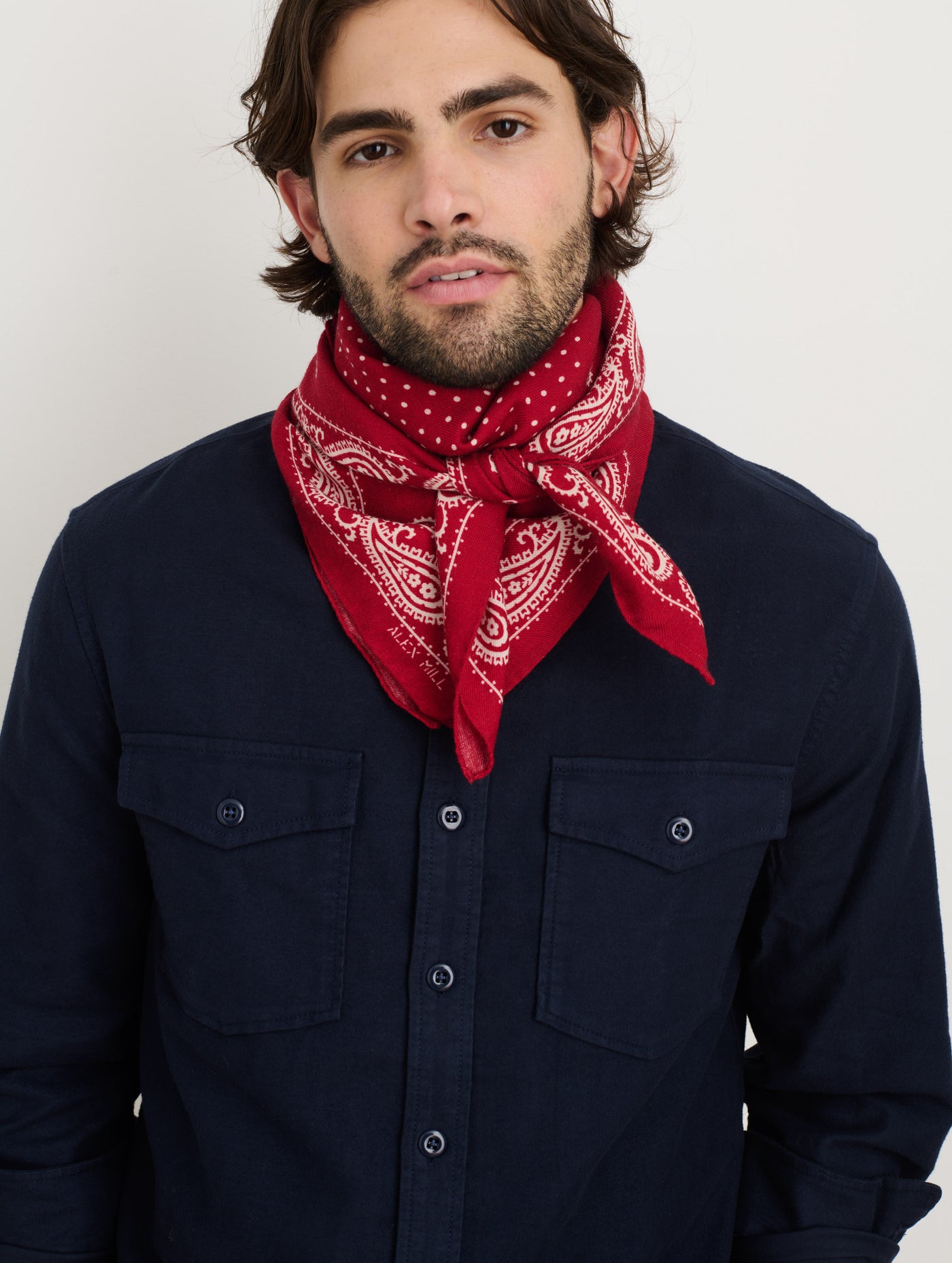 Italian Bandana Scarf in Wool