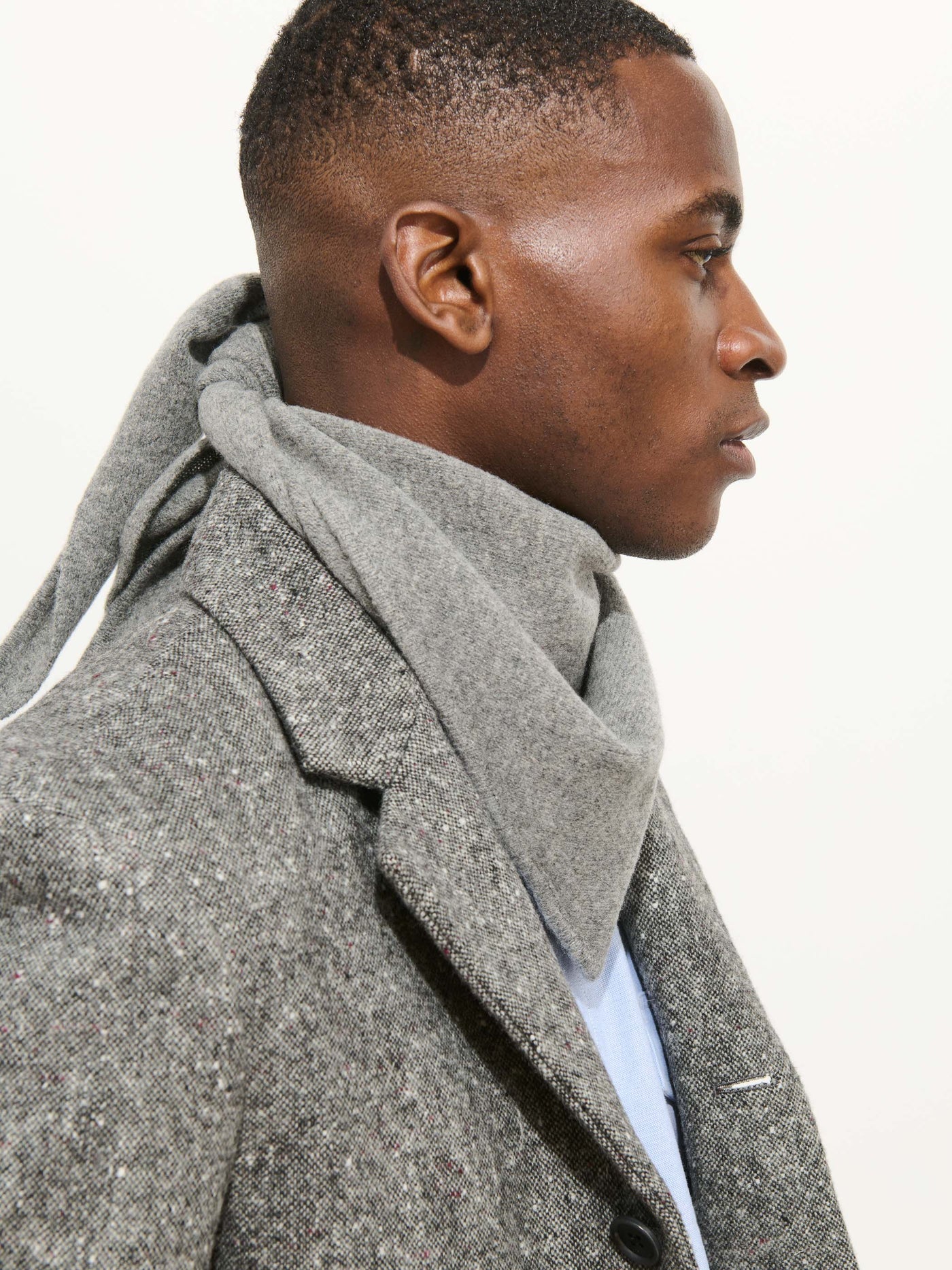 Flynn Handkerchief Scarf in Wool