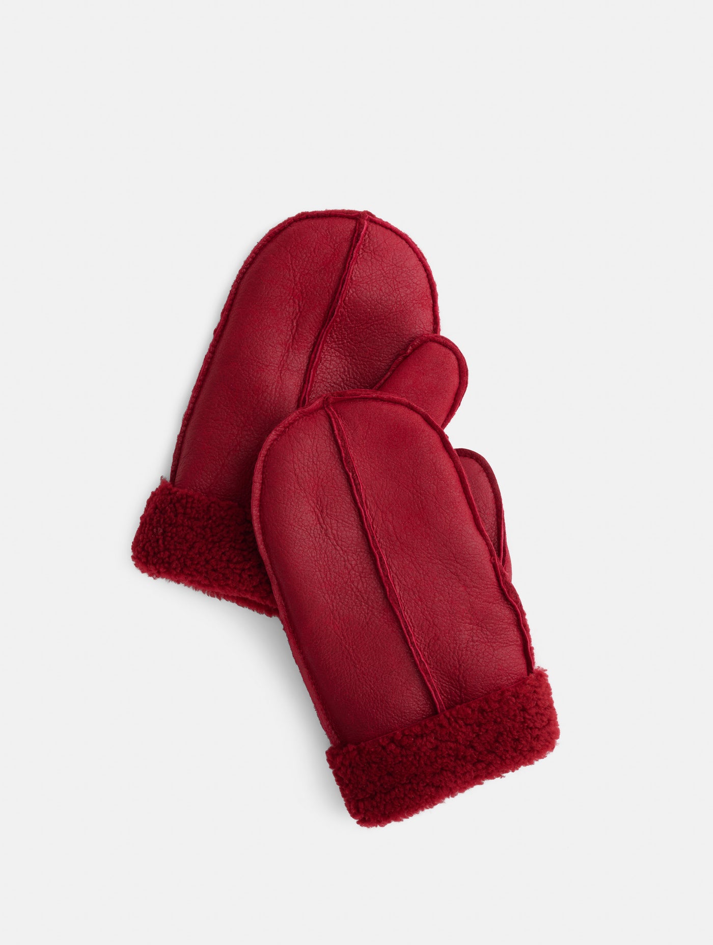 Owen Barry x Alex Mill Mittens In Suede Shearling
