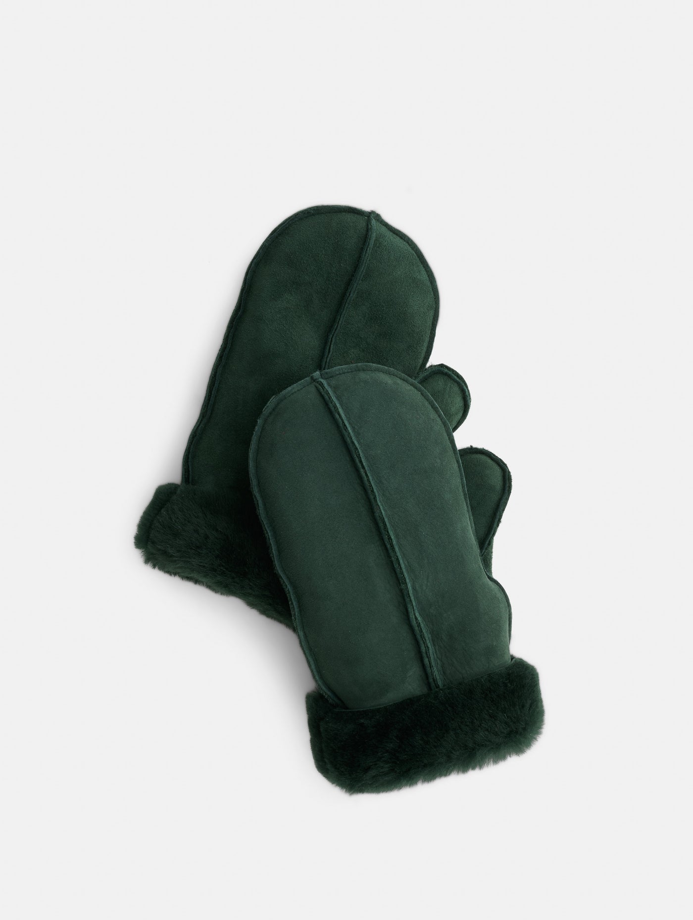 Owen Barry x Alex Mill Mittens In Suede Shearling
