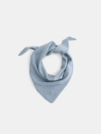 Flynn Striped Handkerchief Scarf in Wool
