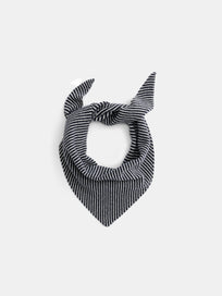 Flynn Striped Handkerchief Scarf in Wool