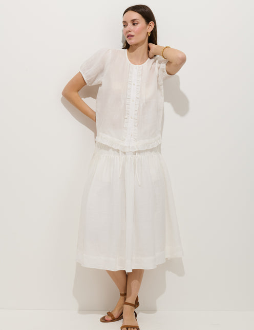 Brittany Skirt In Ramie