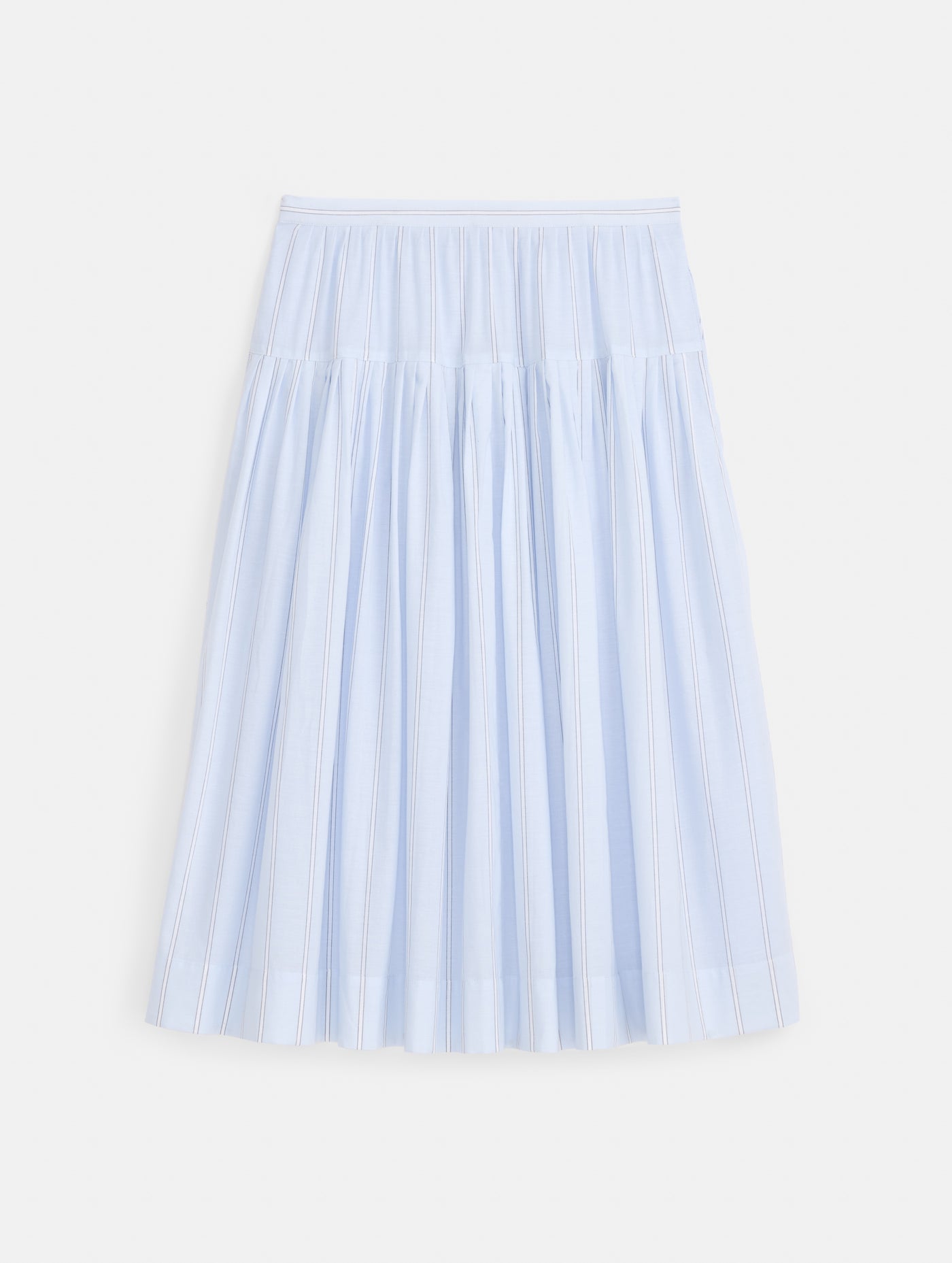 Hannah Striped Skirt In Cotton Voile
