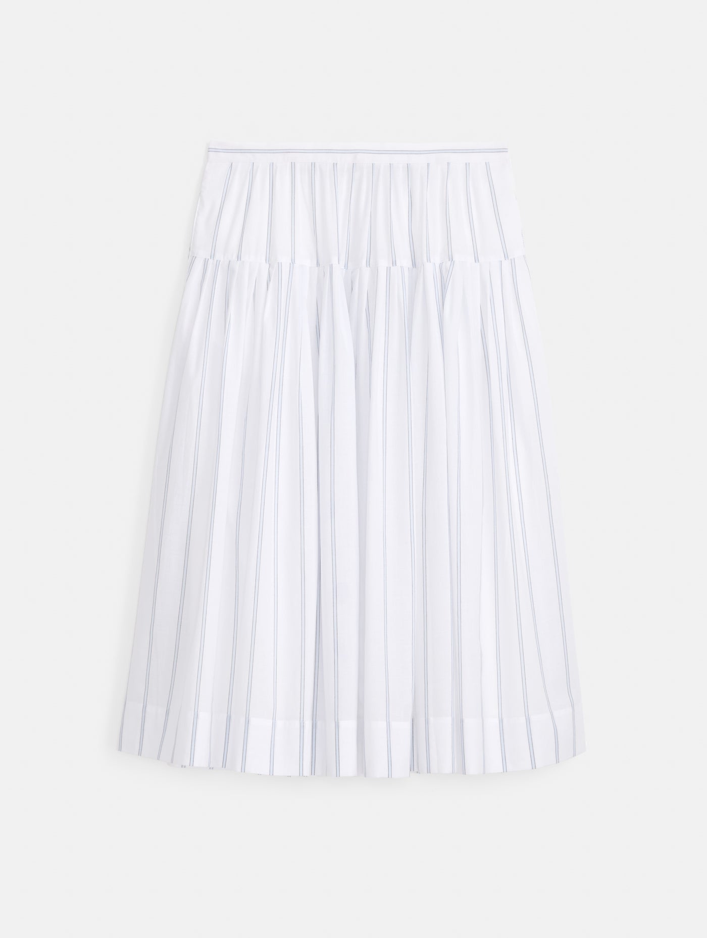 Hannah Striped Skirt In Cotton Voile