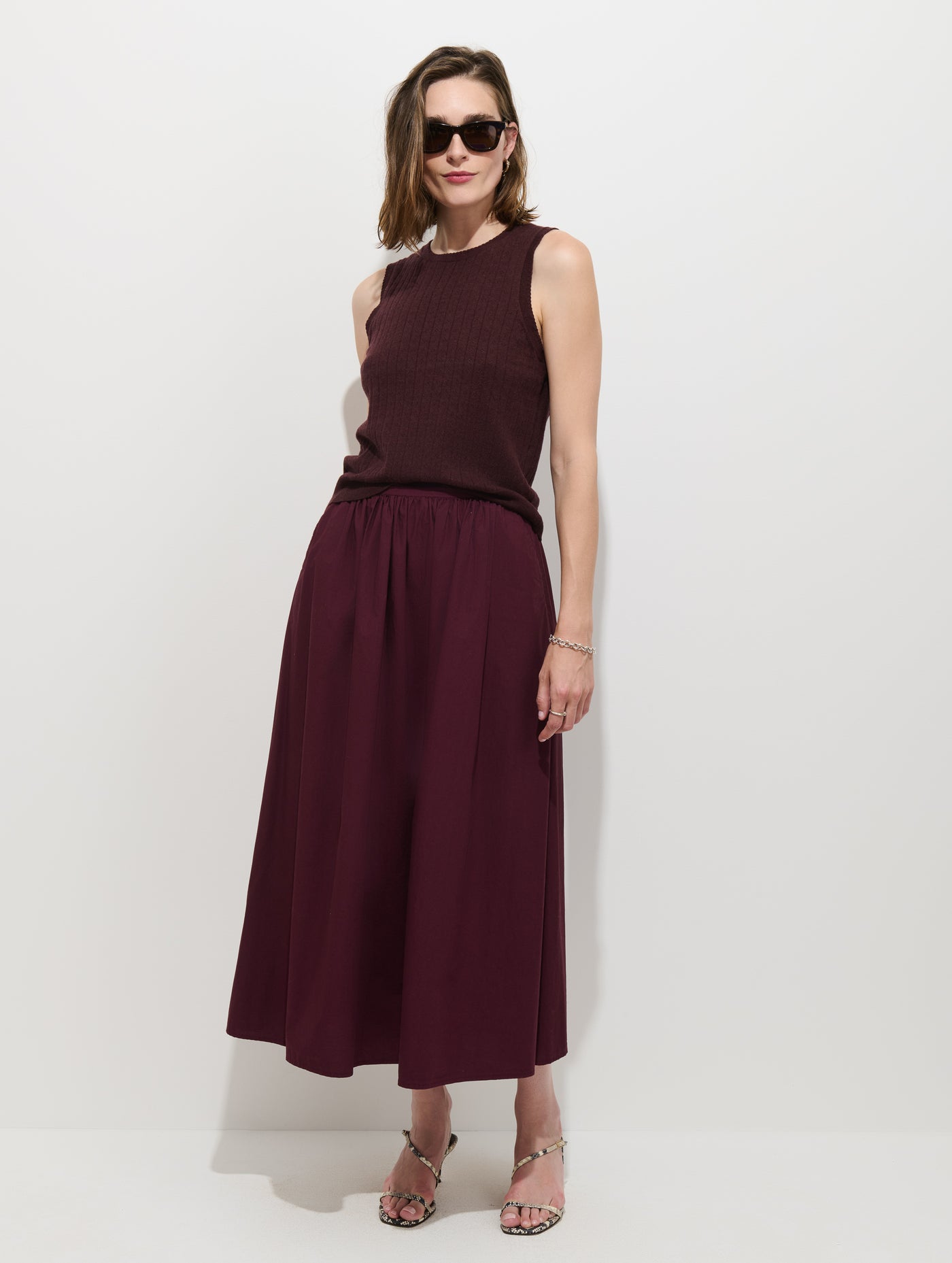 Odette Sweater Tank In Cotton Cashmere