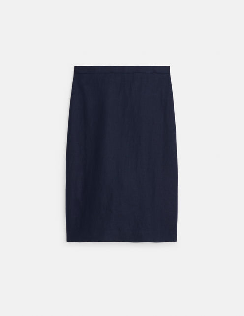Maya Pencil Skirt In Linen