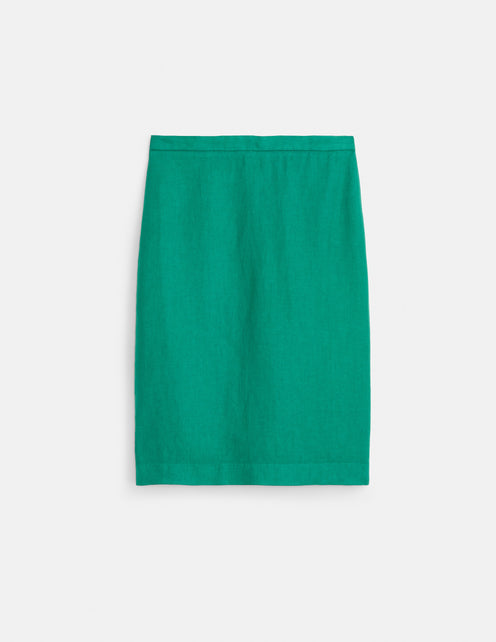 Maya Pencil Skirt In Linen
