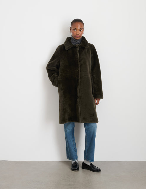 Owen Barry x Alex Mill Shearling Dorset Coat