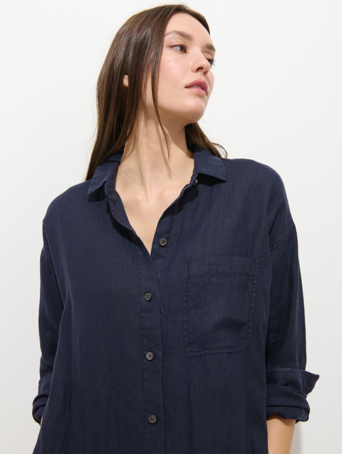 Alex Mill Women's Kerry Linen Shirt Dress - Blue - Size XS - Dark Navy Alex Mill Women's Kerry Linen Shirt Dress - Blue - Size XS - Dark Navy
