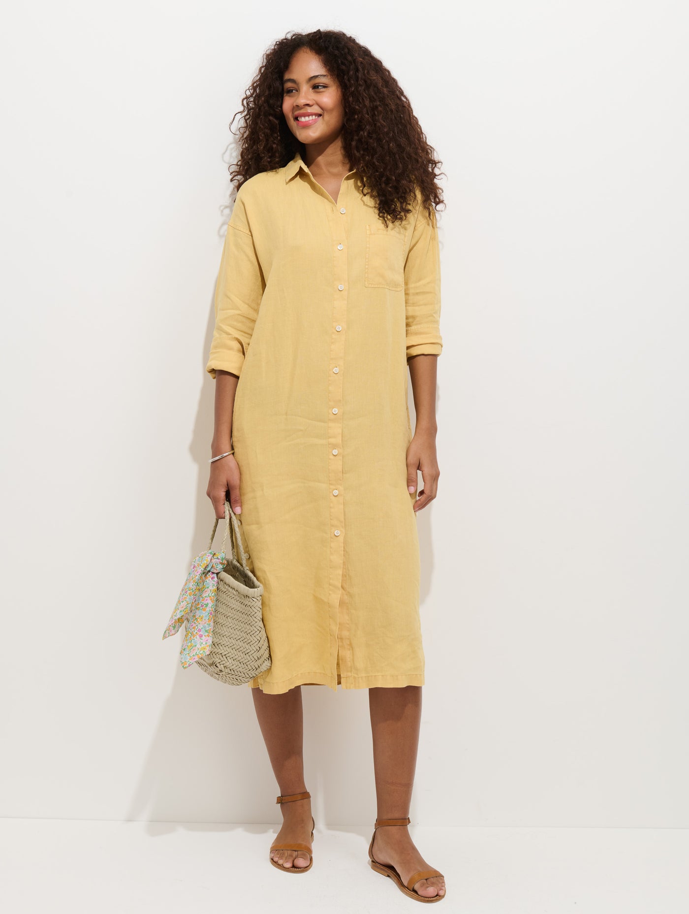 alex mill linen dress Alex Mill Maria Linen Dress | Brown | Size XL
