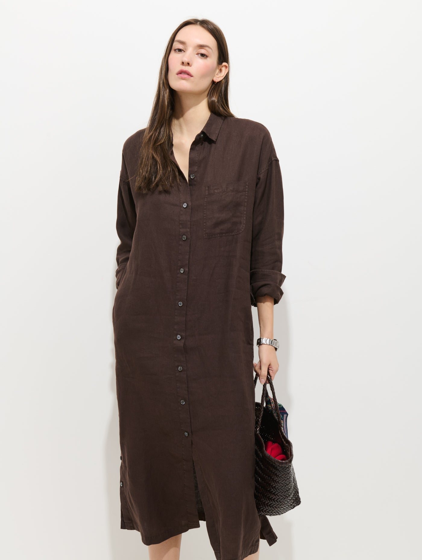 alex mill shirt dress Alex Mill Wyatt Shirtdress in Blue Multi Stripe