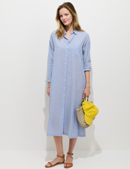 Kerry Shirtdress In Seersucker