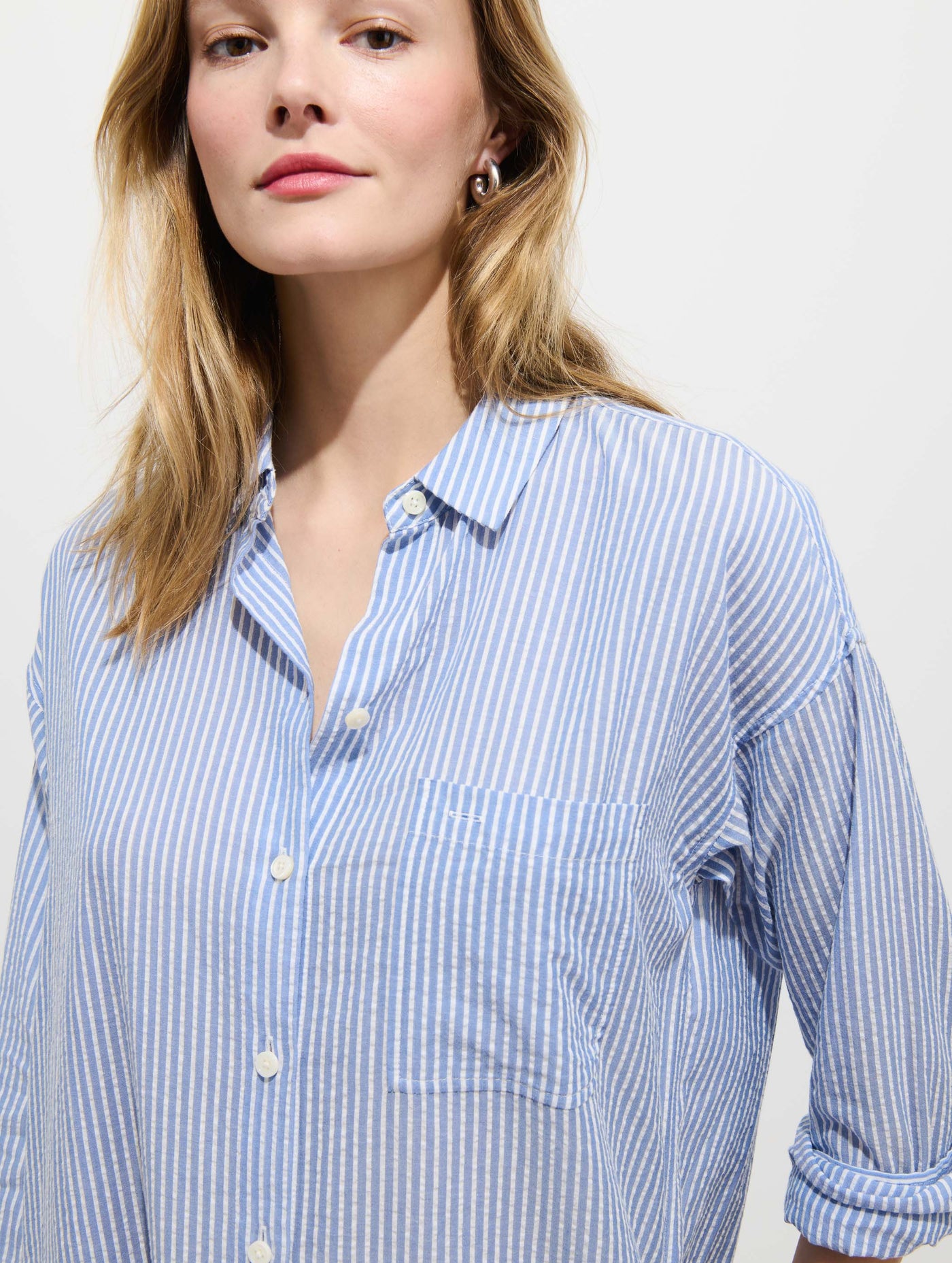 Kerry Shirtdress In Seersucker