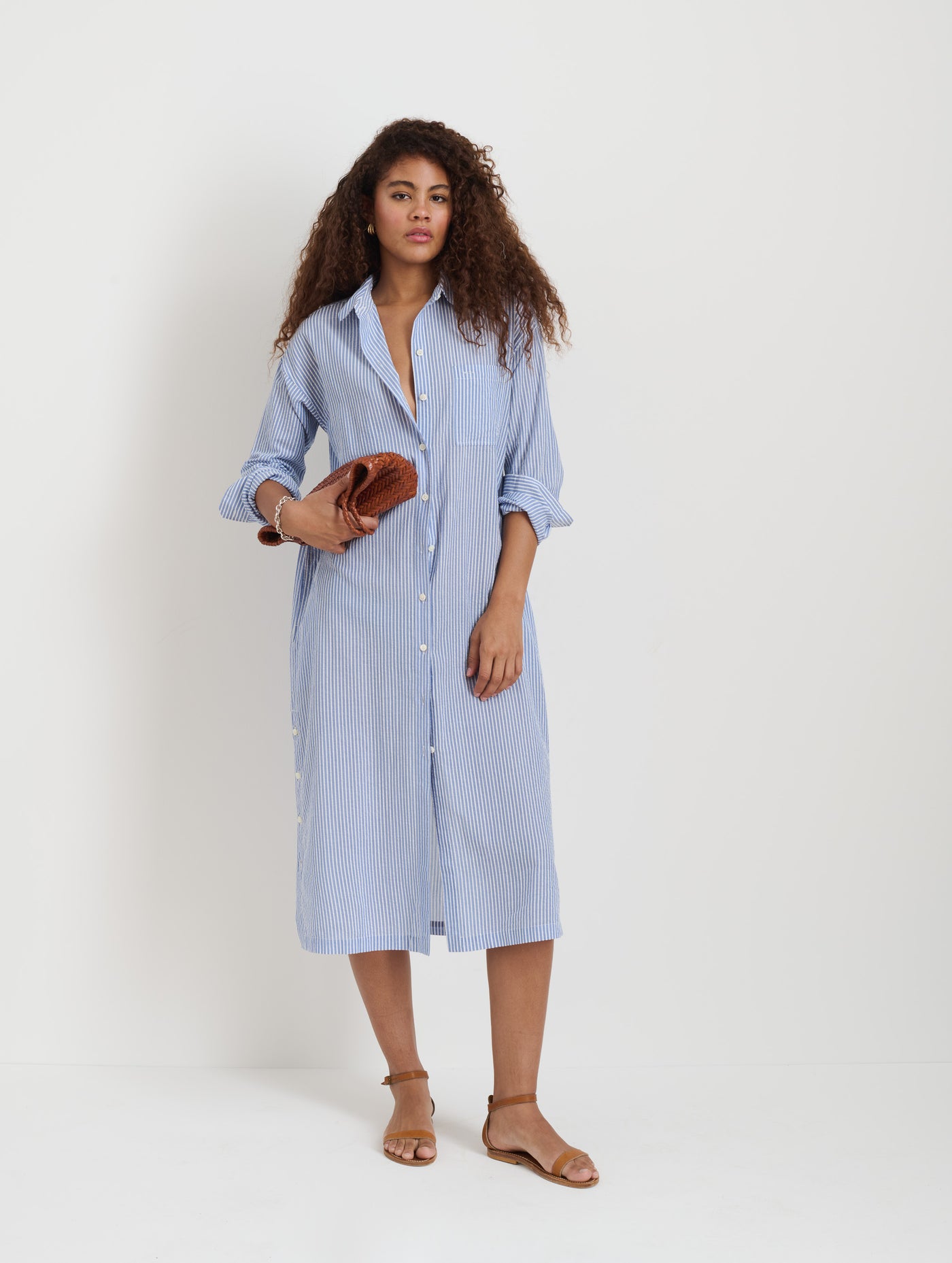 Kerry Shirtdress In Seersucker