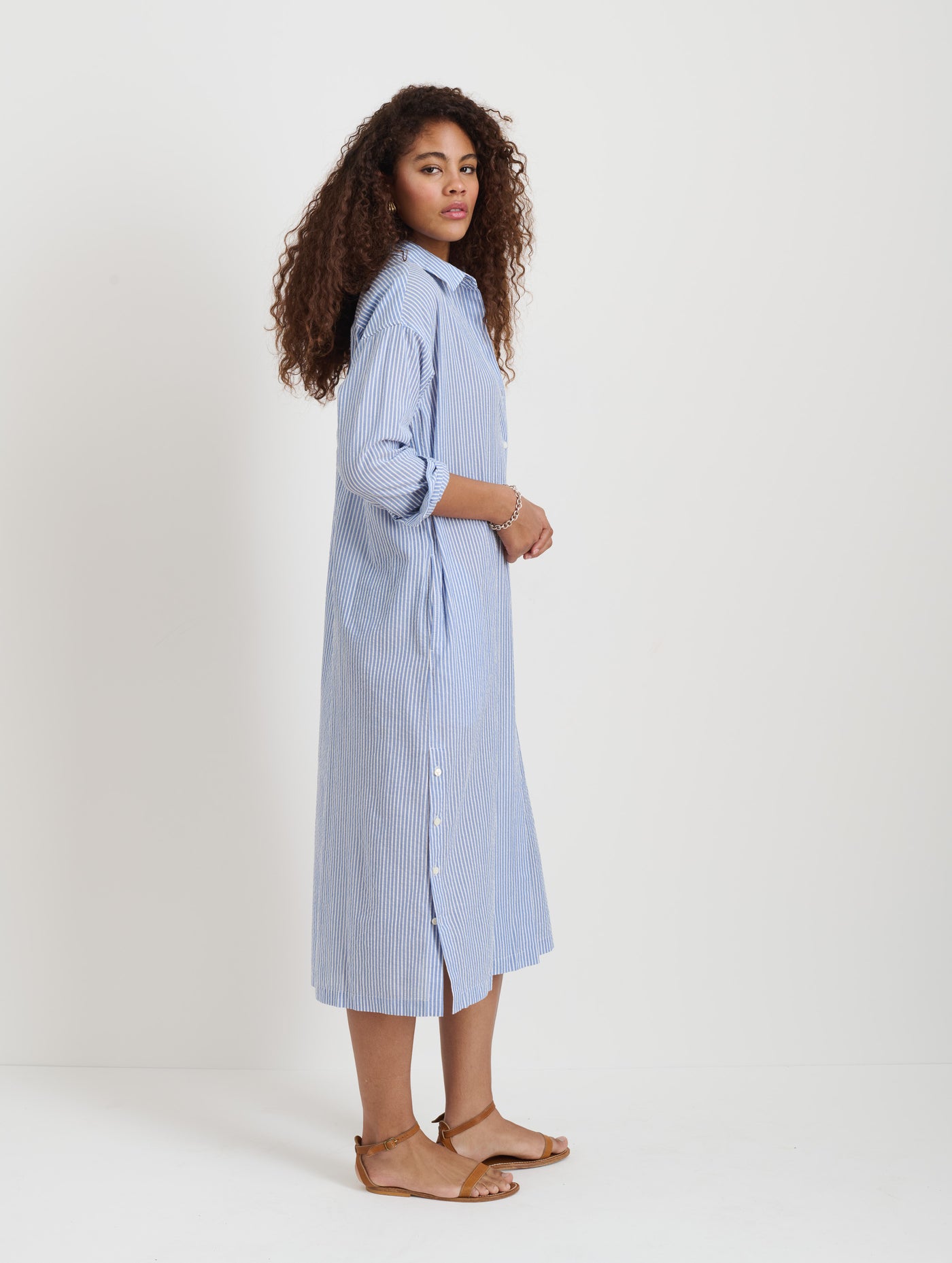Kerry Shirtdress In Seersucker