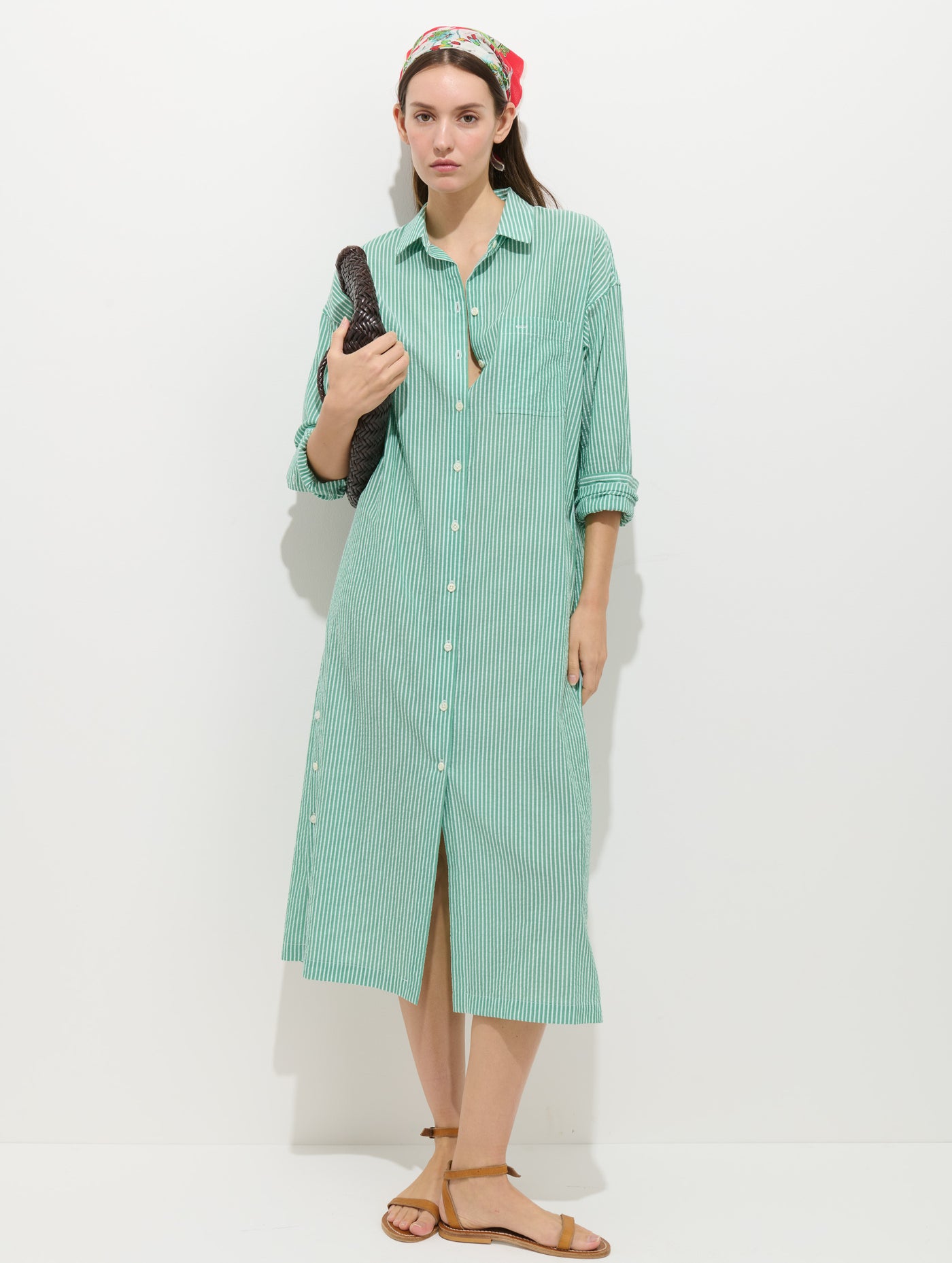 Kerry Shirtdress In Seersucker