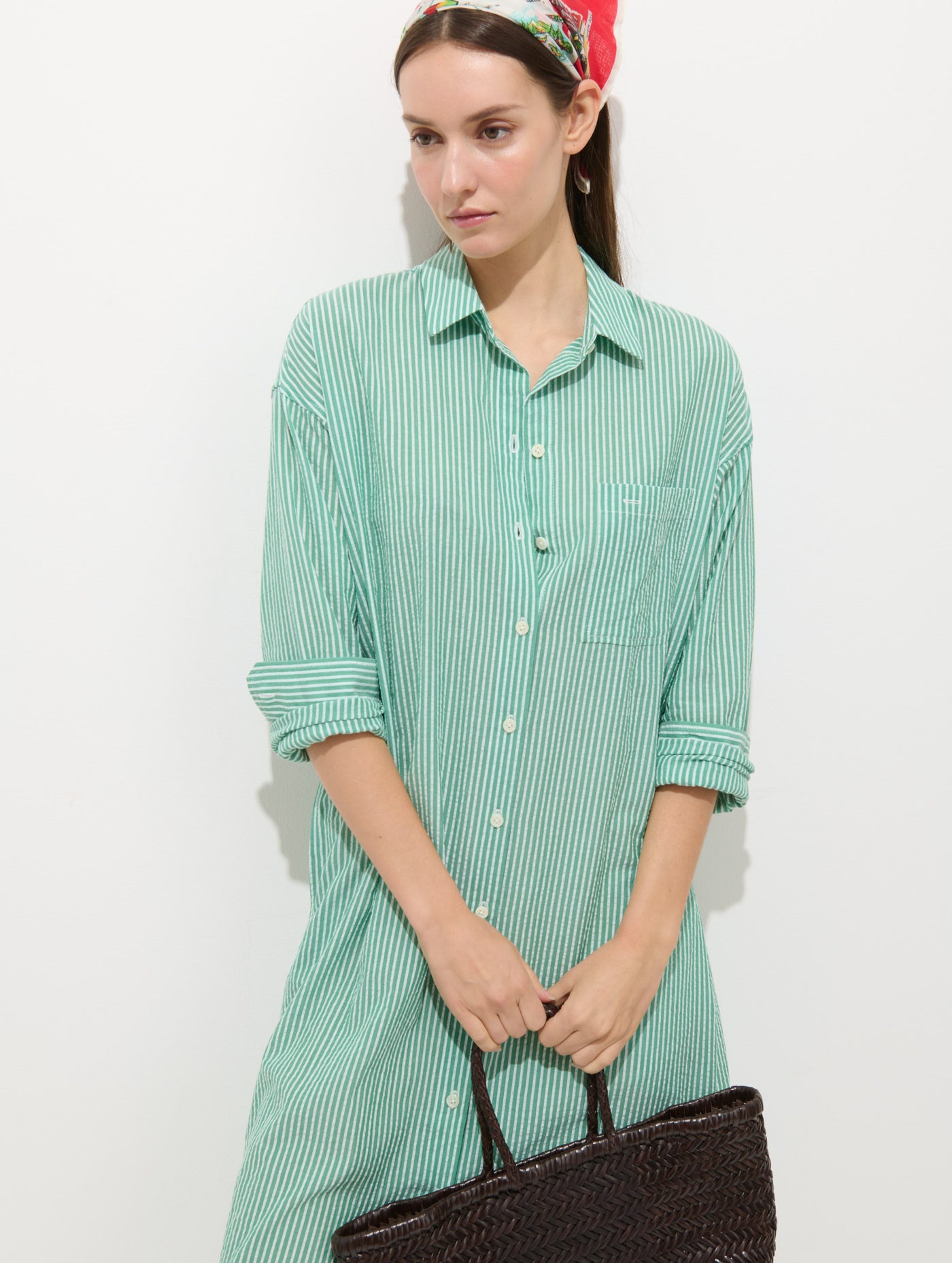 Kerry Shirtdress In Seersucker