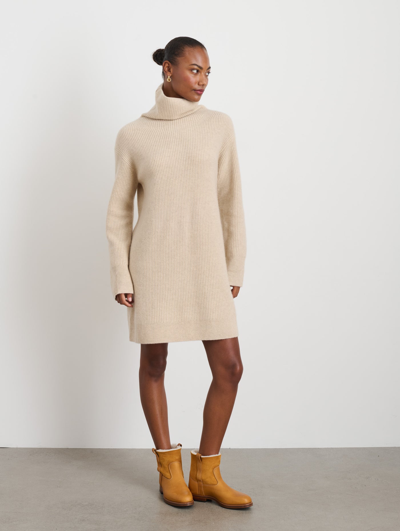 Simone Sweater Dress In Cashmere