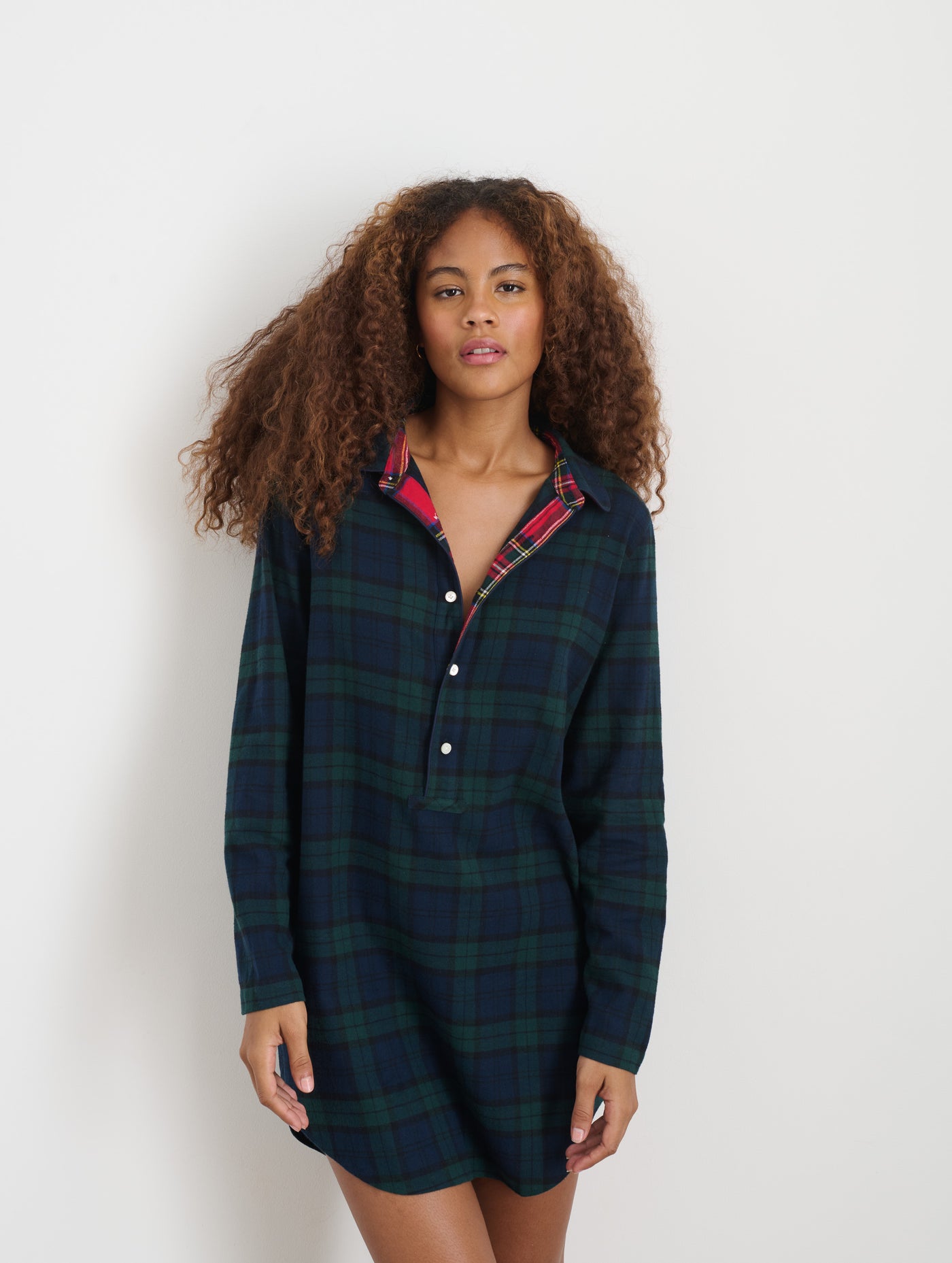 P'Jimmies Night Shirt in Flannel